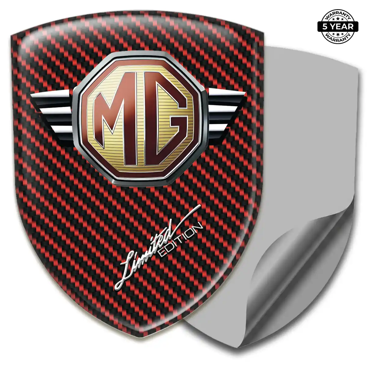 MG Car Emblem Sticker Sleek Style
