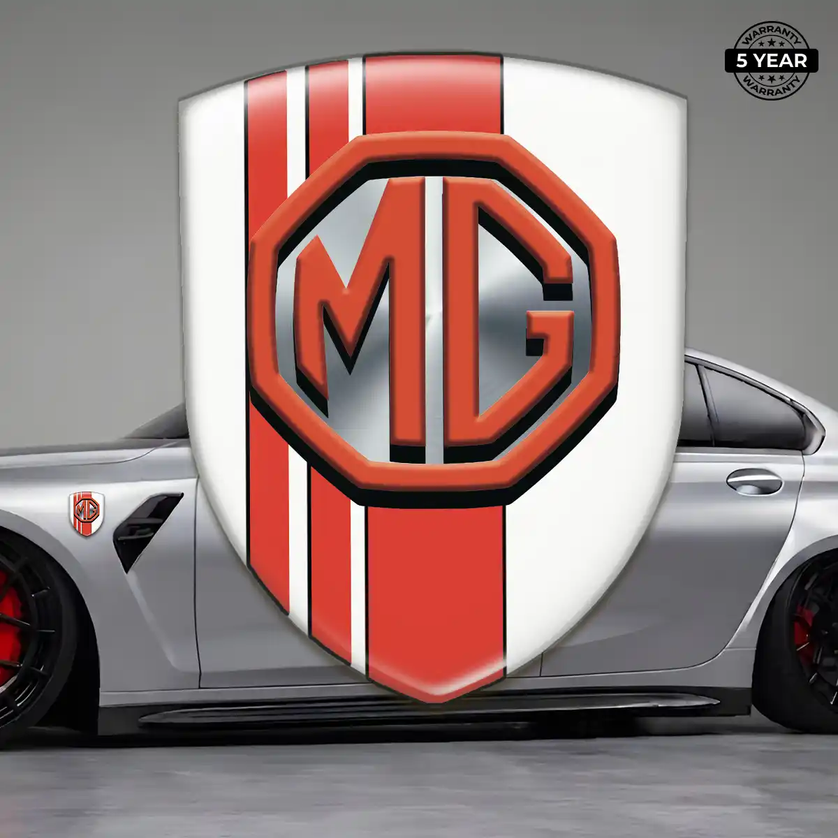 MG Car Logo Decal Cabin Style