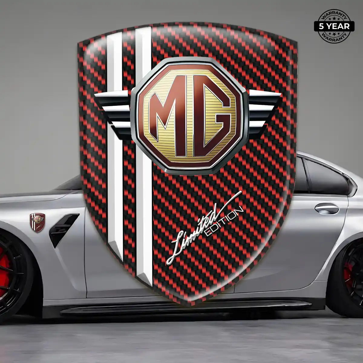 MG Car Logo Decal Premium Dome
