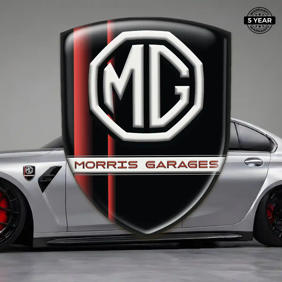 MG Car Logo Decal Resin Elite