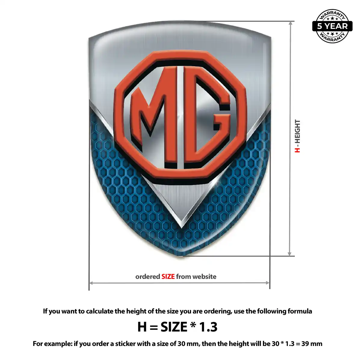 MG Crest Emblem Sleek Style