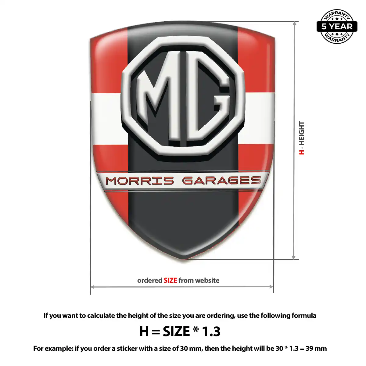 MG Crest Logo Emblem Deluxe Edition