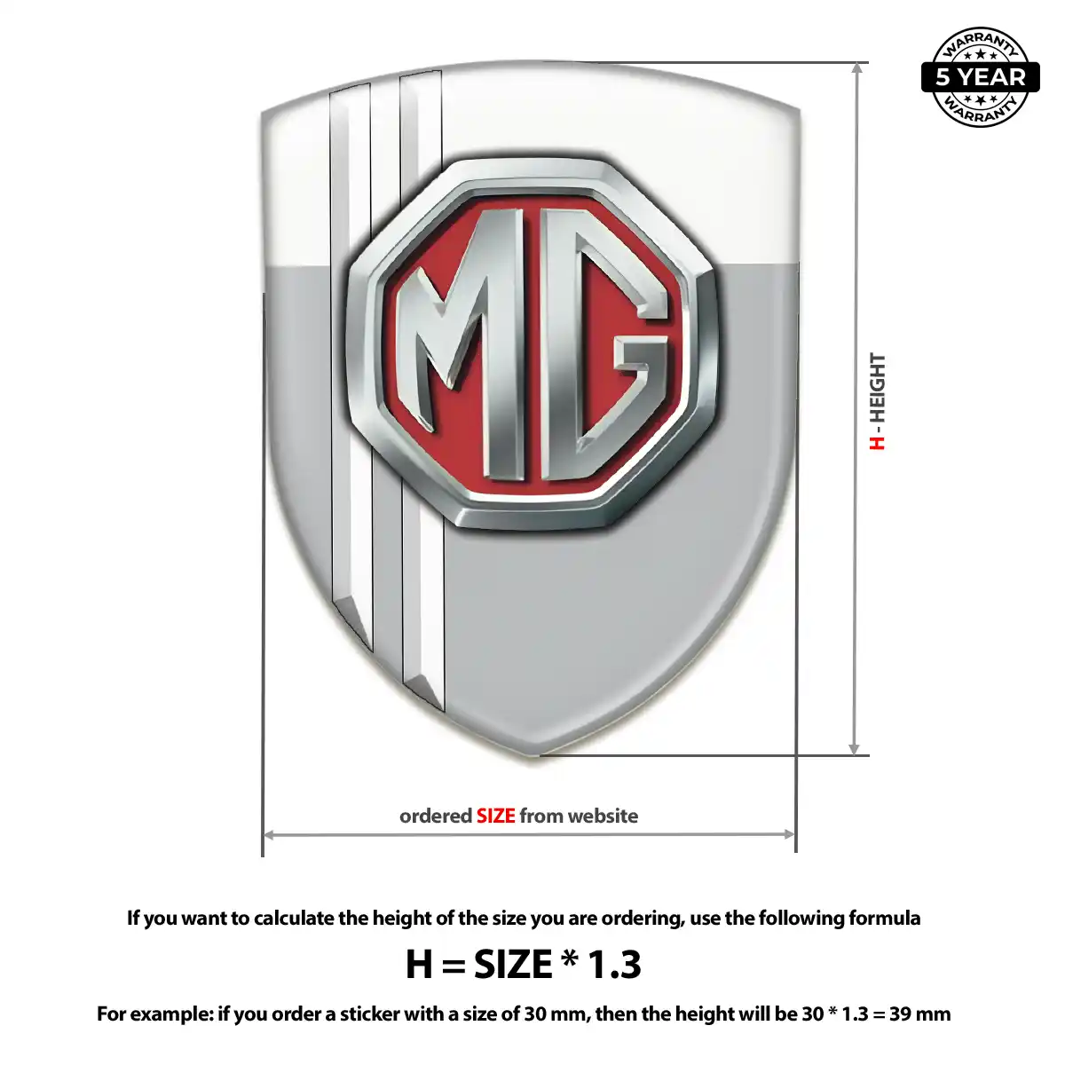 MG Crest Logo Emblem Exclusive Series