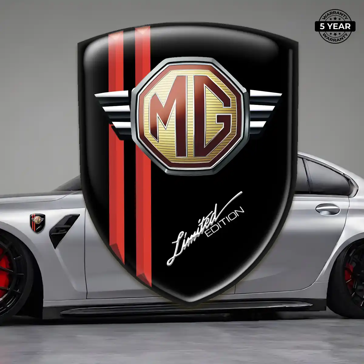 MG Crest Logo Emblem Interior Luxe