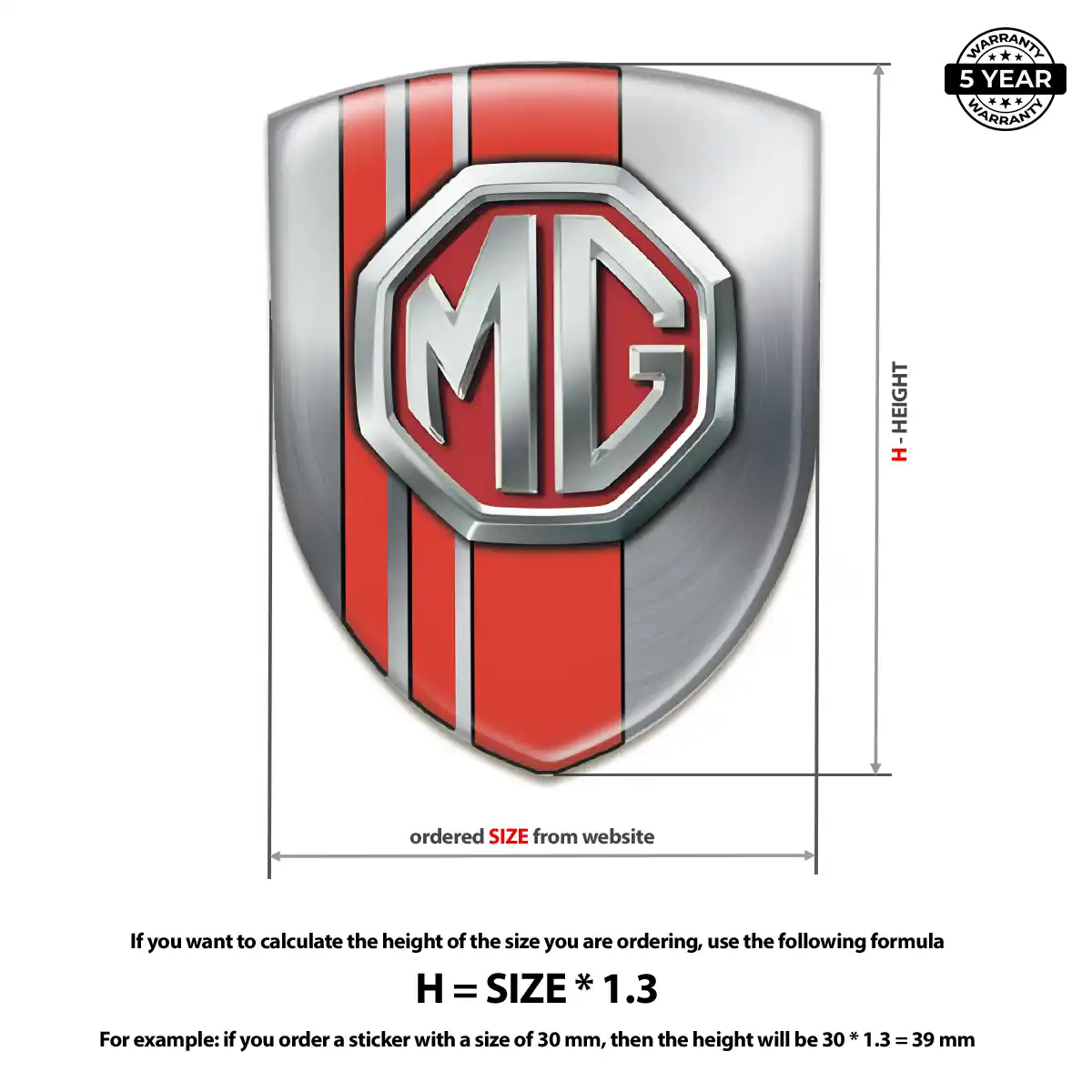 MG Crest Logo Emblem Noble Edition