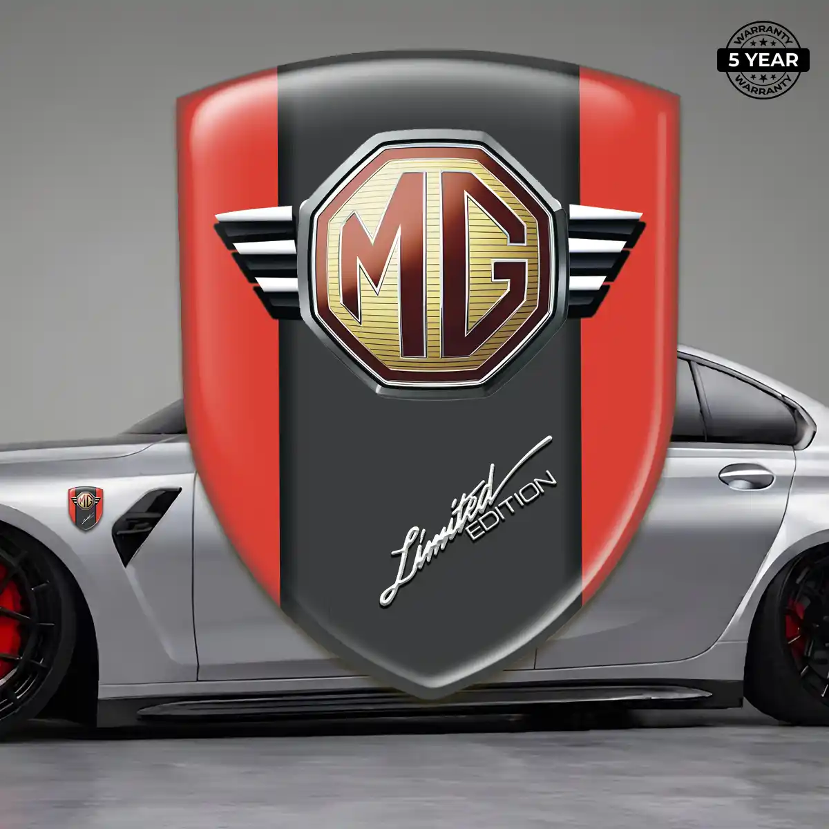 MG Crest Logo Emblem Resin Luxe