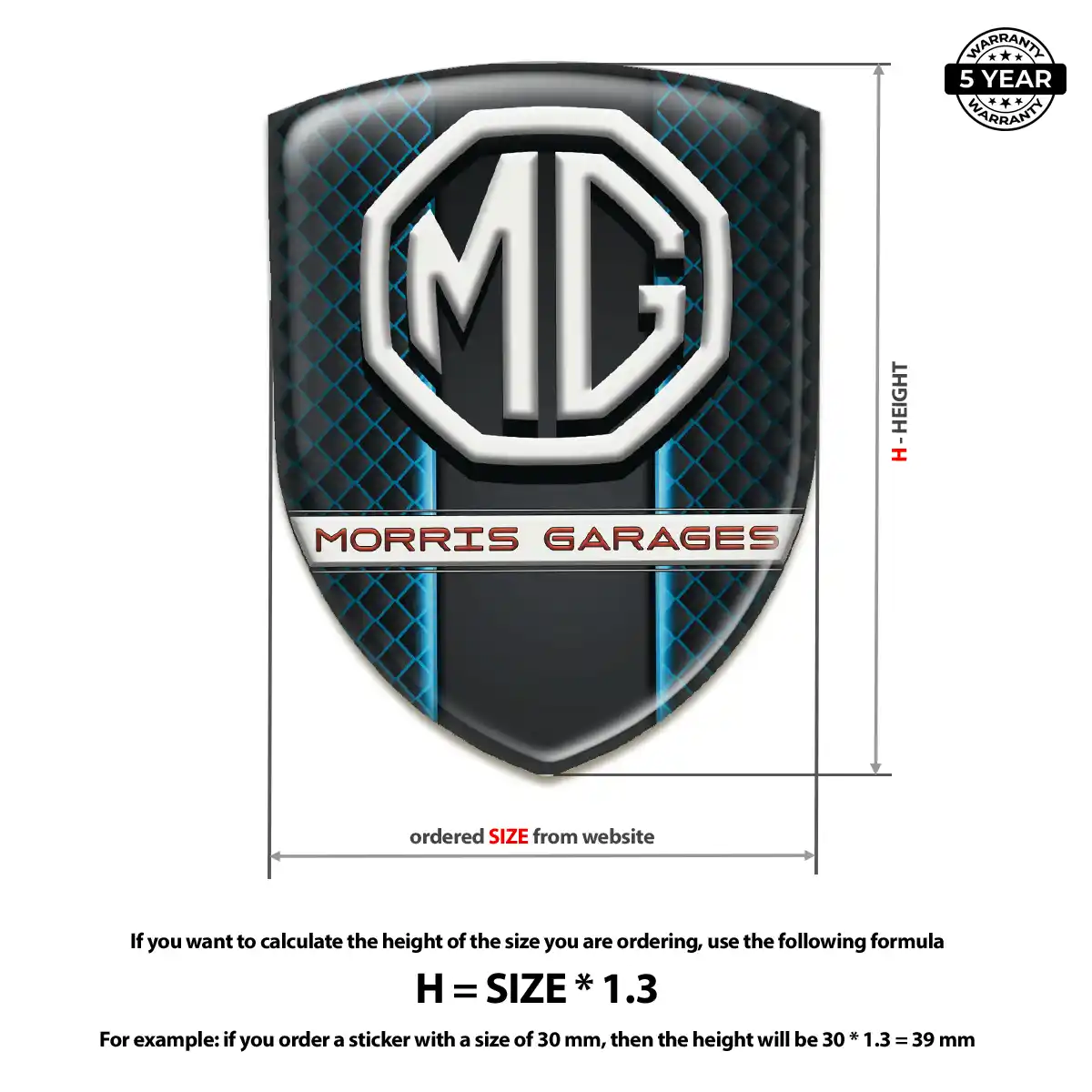 MG Domed Badge Deluxe Edition