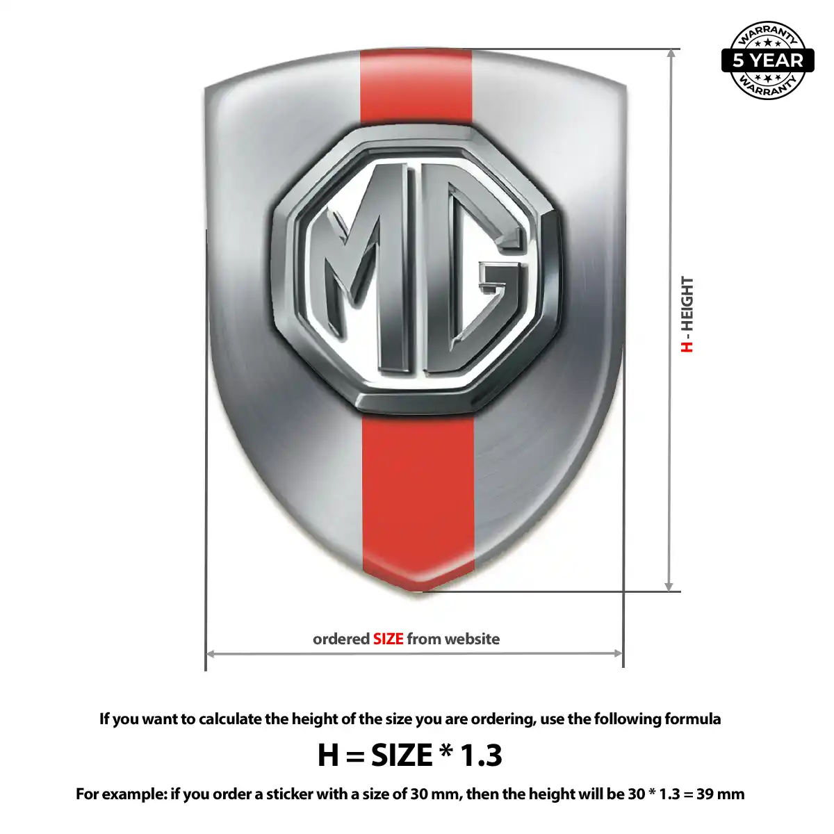 MG Domed Badge Noble Edition