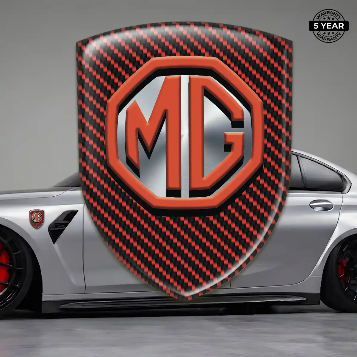 MG Domed Badge Refined Design