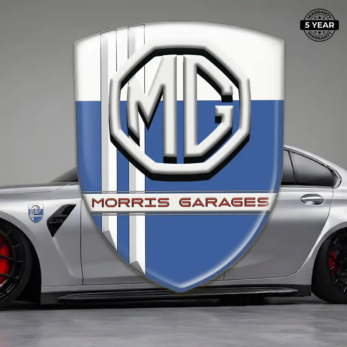 MG Domed Car Sticker Elite Finish