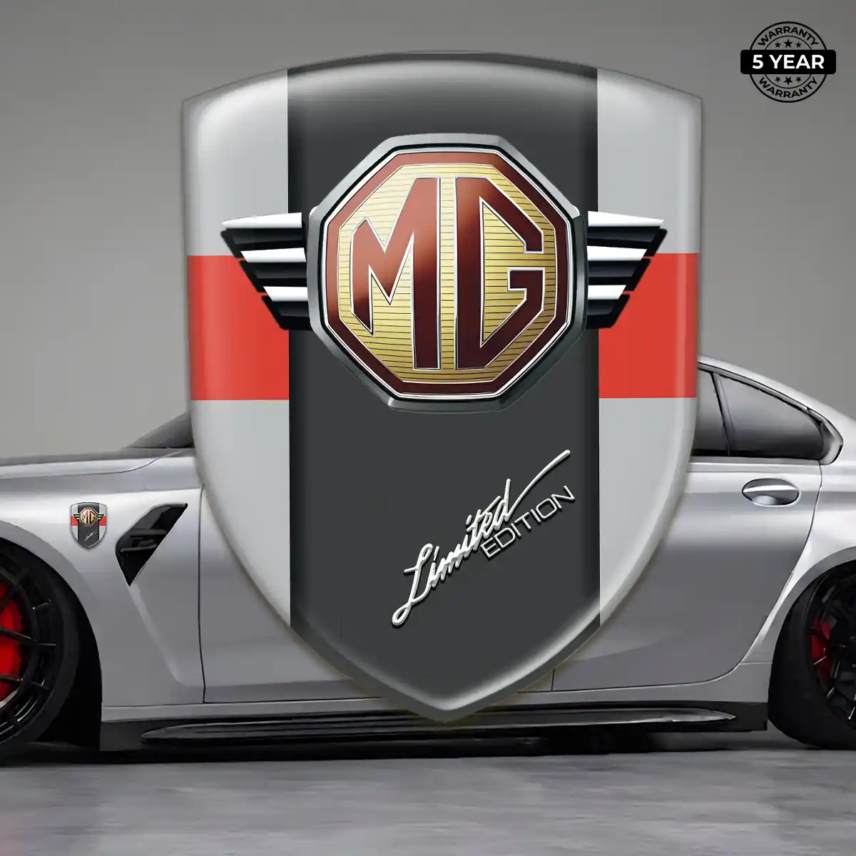 MG Domed Car Sticker Interior Elegance