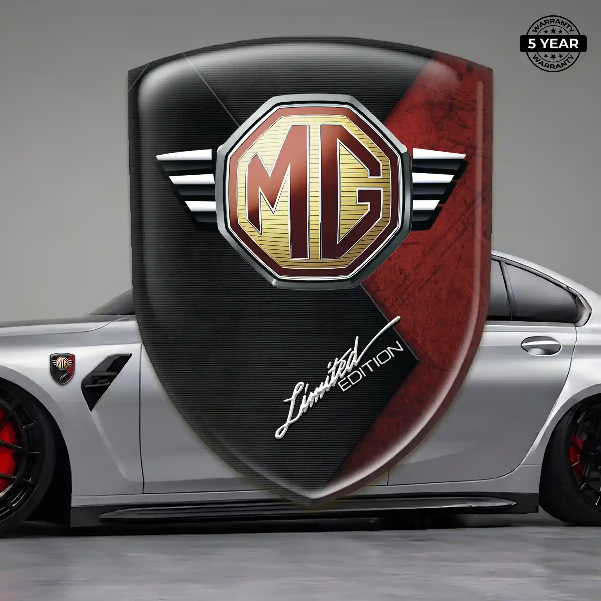 MG Domed Car Sticker Interior Luxe