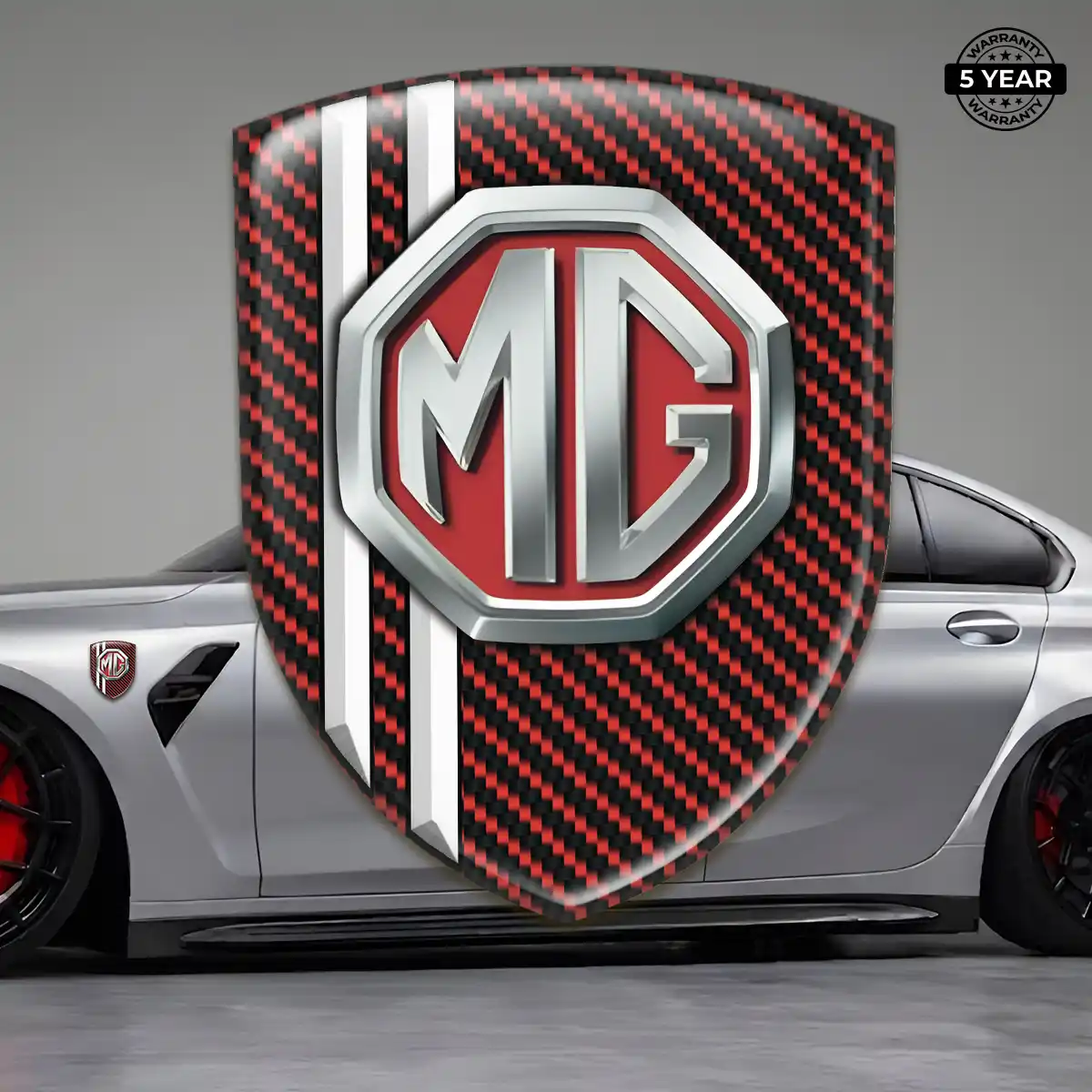 MG Domed Car Sticker Outer Style