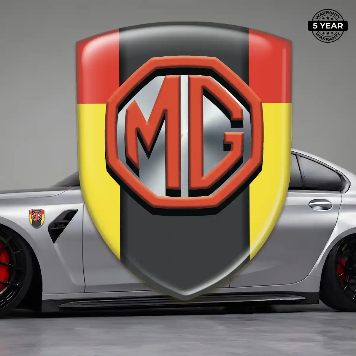 MG Domed Car Sticker Resin Luxe