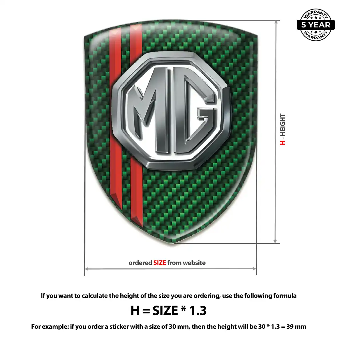 MG Domed Decal Elite Edition