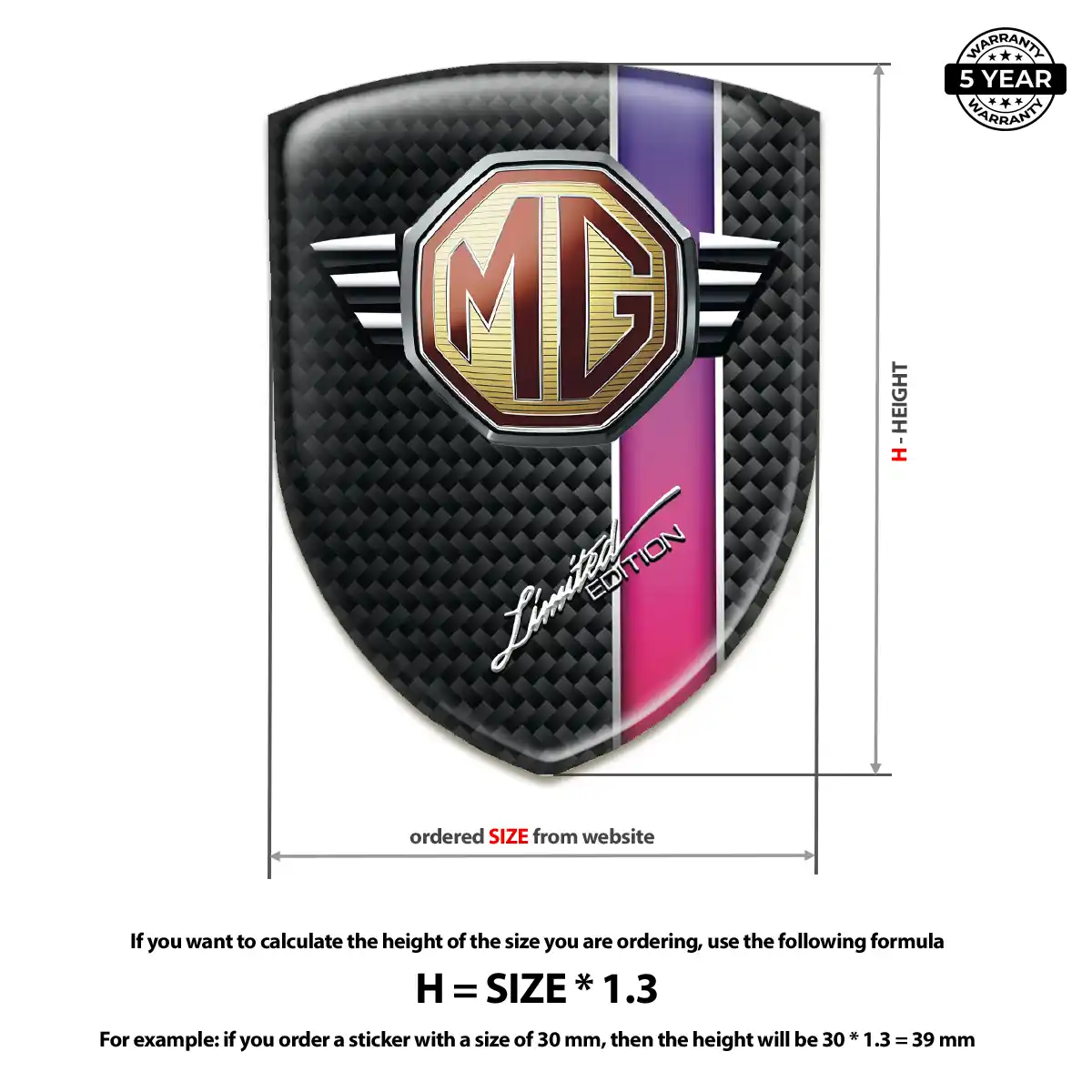 MG Domed Emblem Deluxe Edition