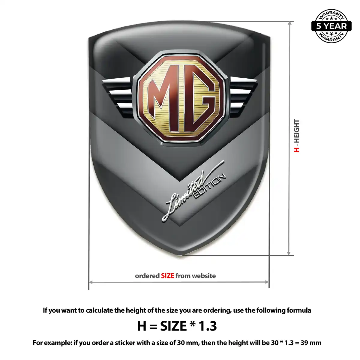 MG Domed Emblem Noble Edition