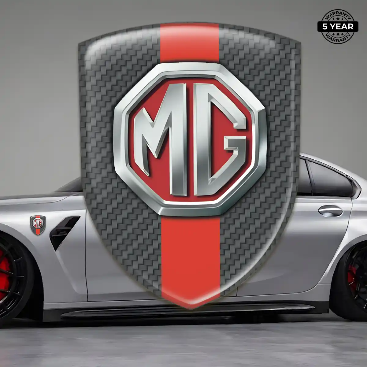 MG Domed Logo Decal Resin Elite