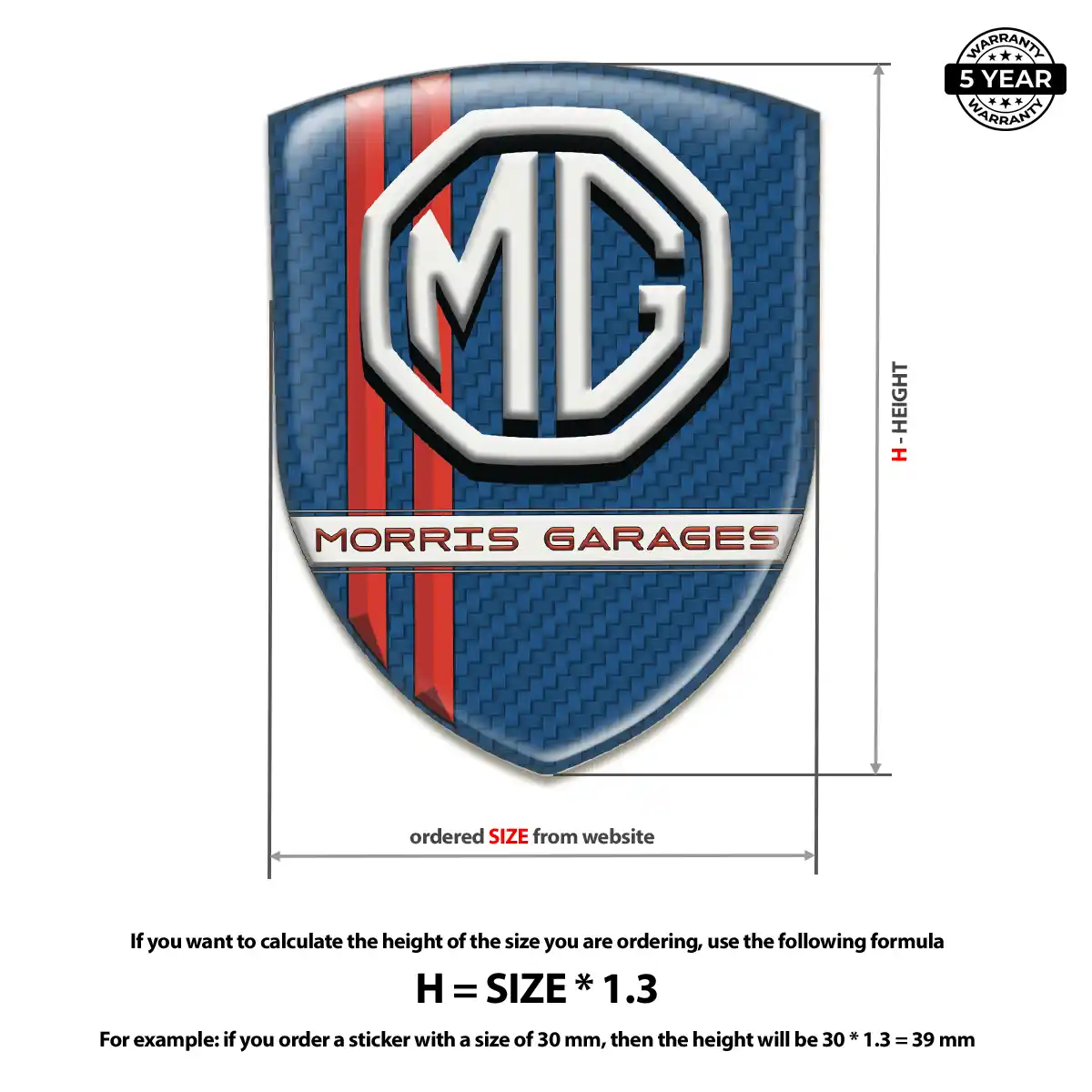 MG Domed Logo Sticker Exclusive Series