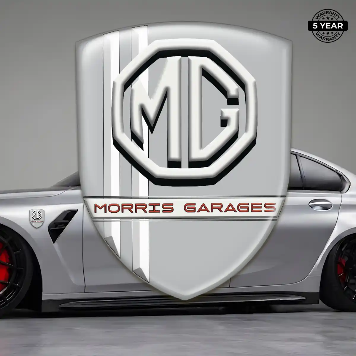 MG Domed Logo Sticker Resin Luxe