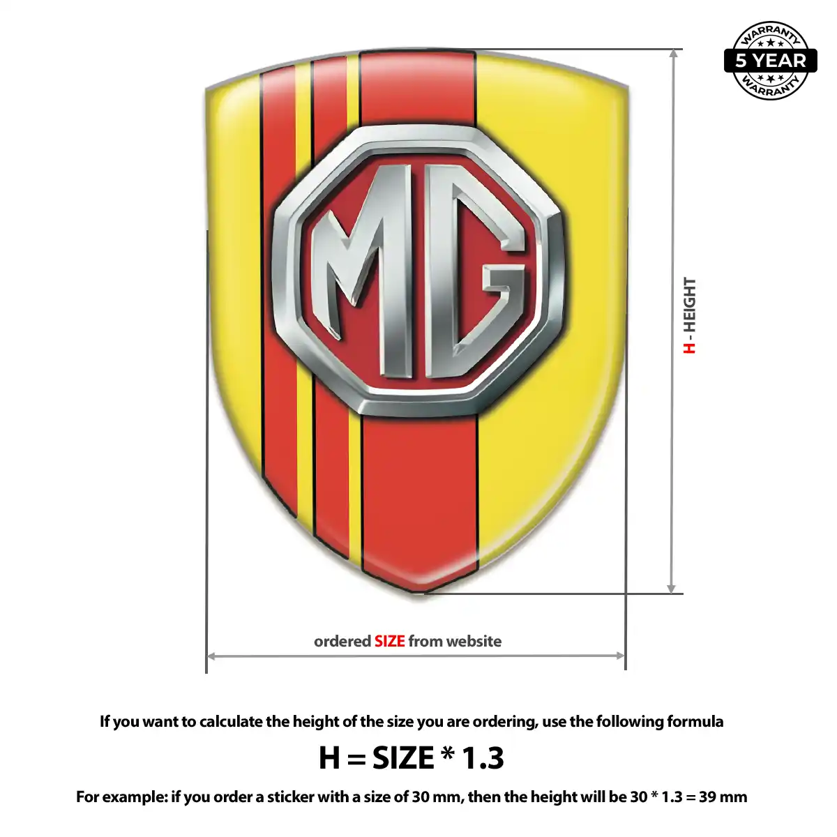 MG Emblem Badge Cabin Style