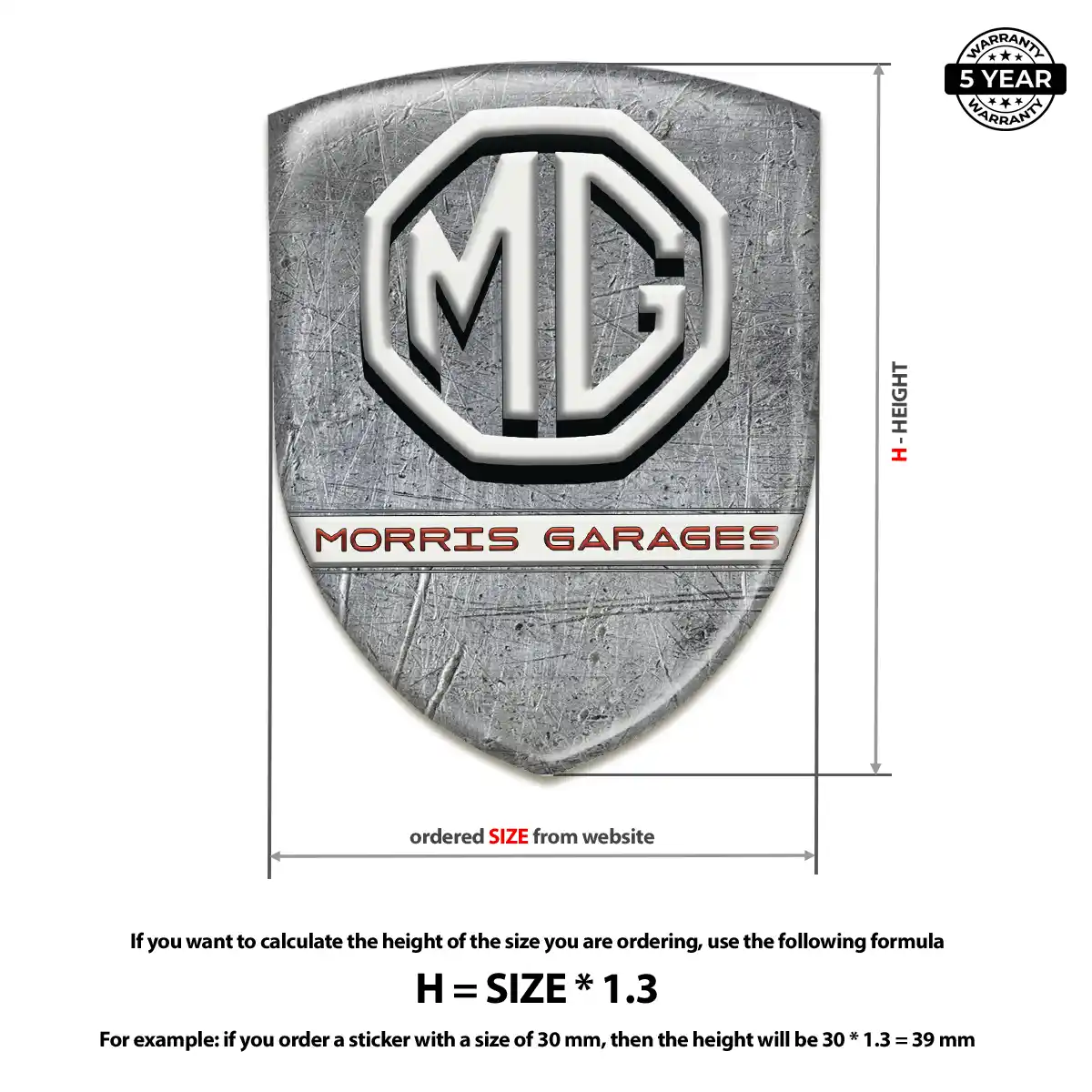 MG Emblem Badge Interior Elegance