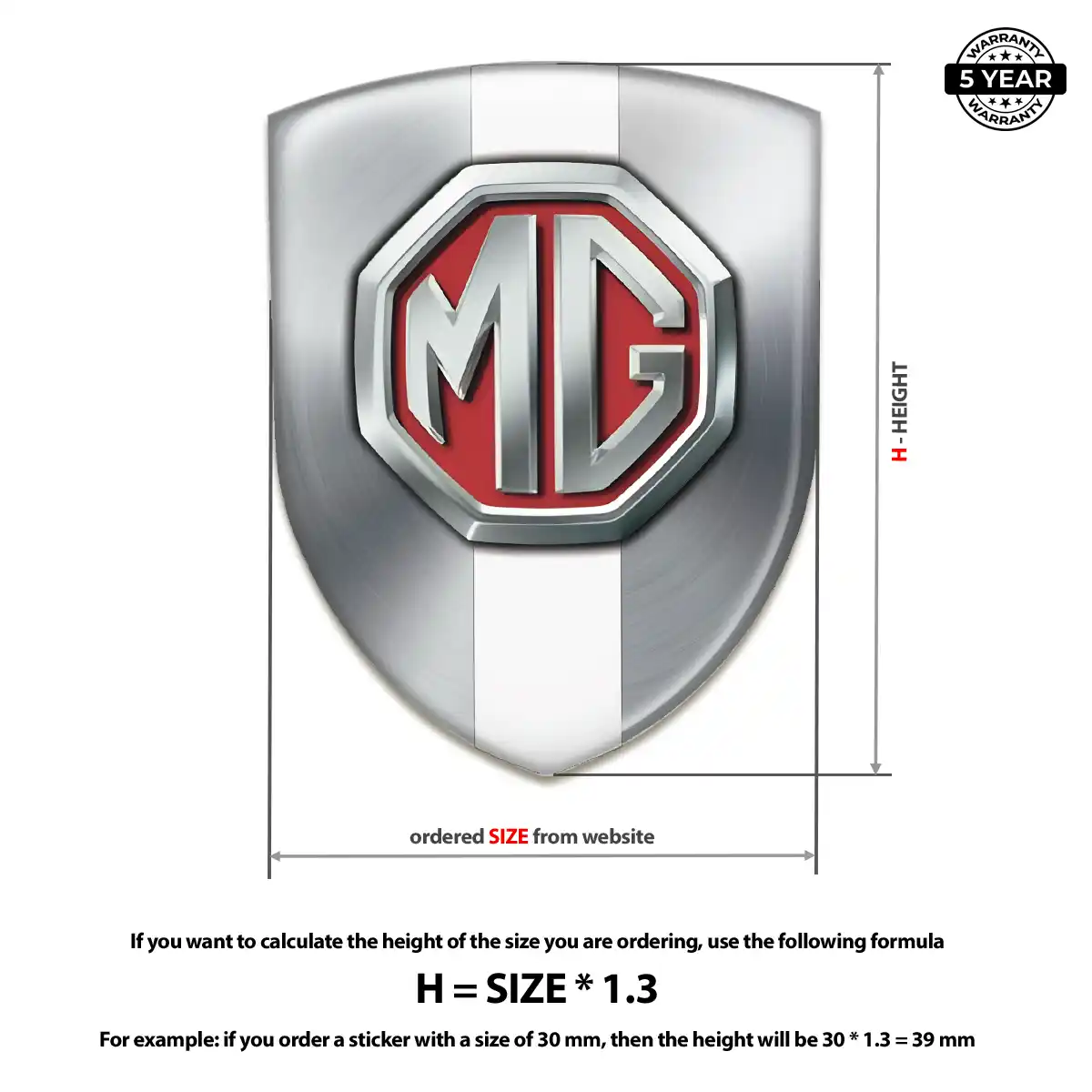 MG Emblem Badge Logo Exclusive Series