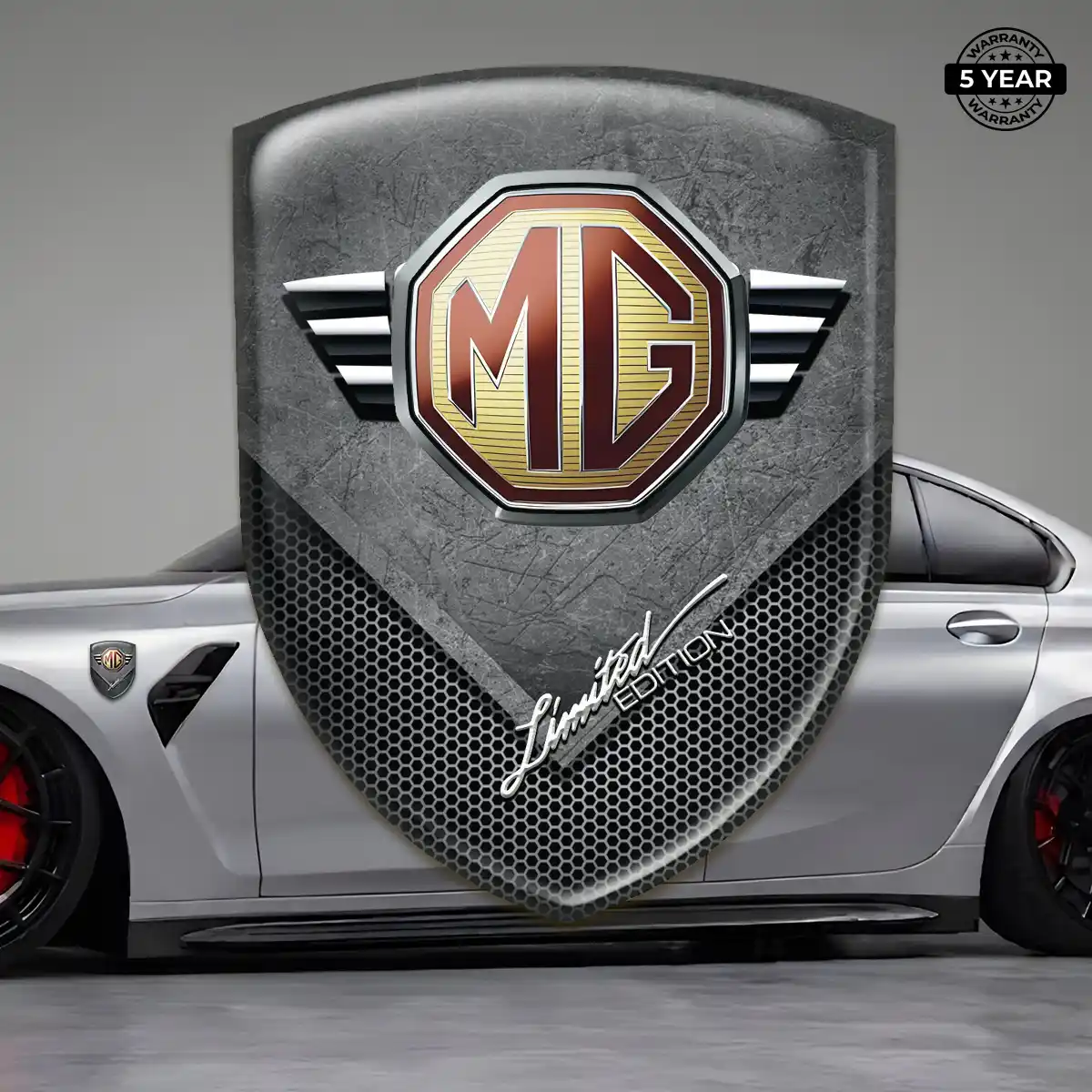 MG Emblem Badge Logo Premium Dome