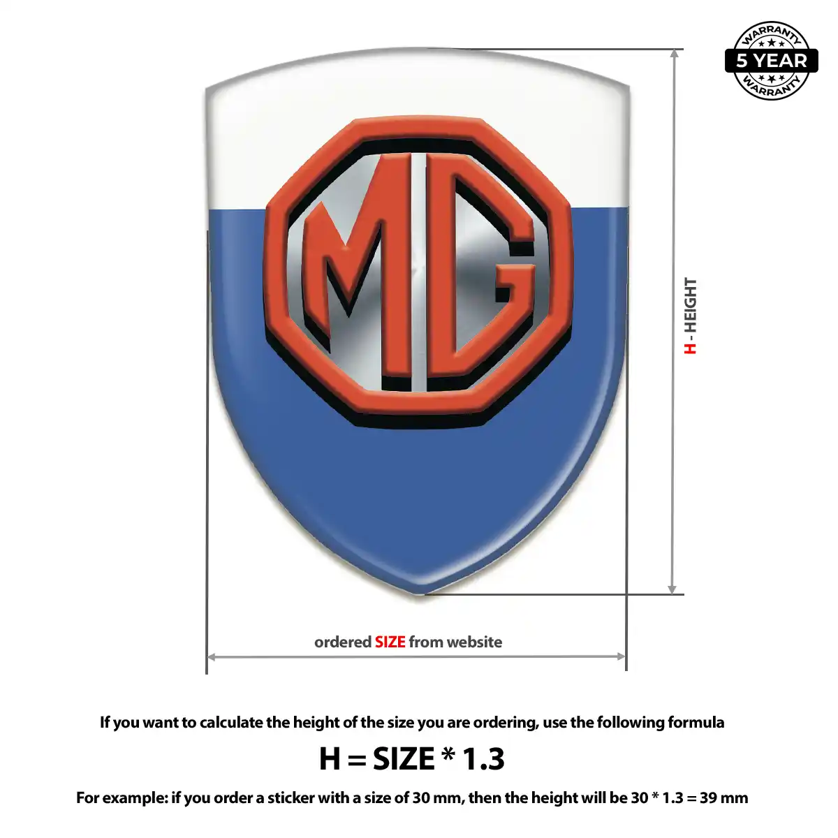 MG Emblem Badge Opulent Line