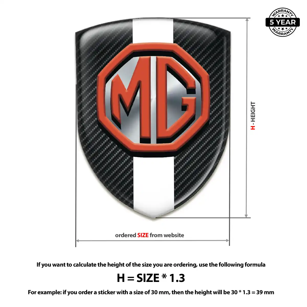 MG Emblem Badge Prestige Line