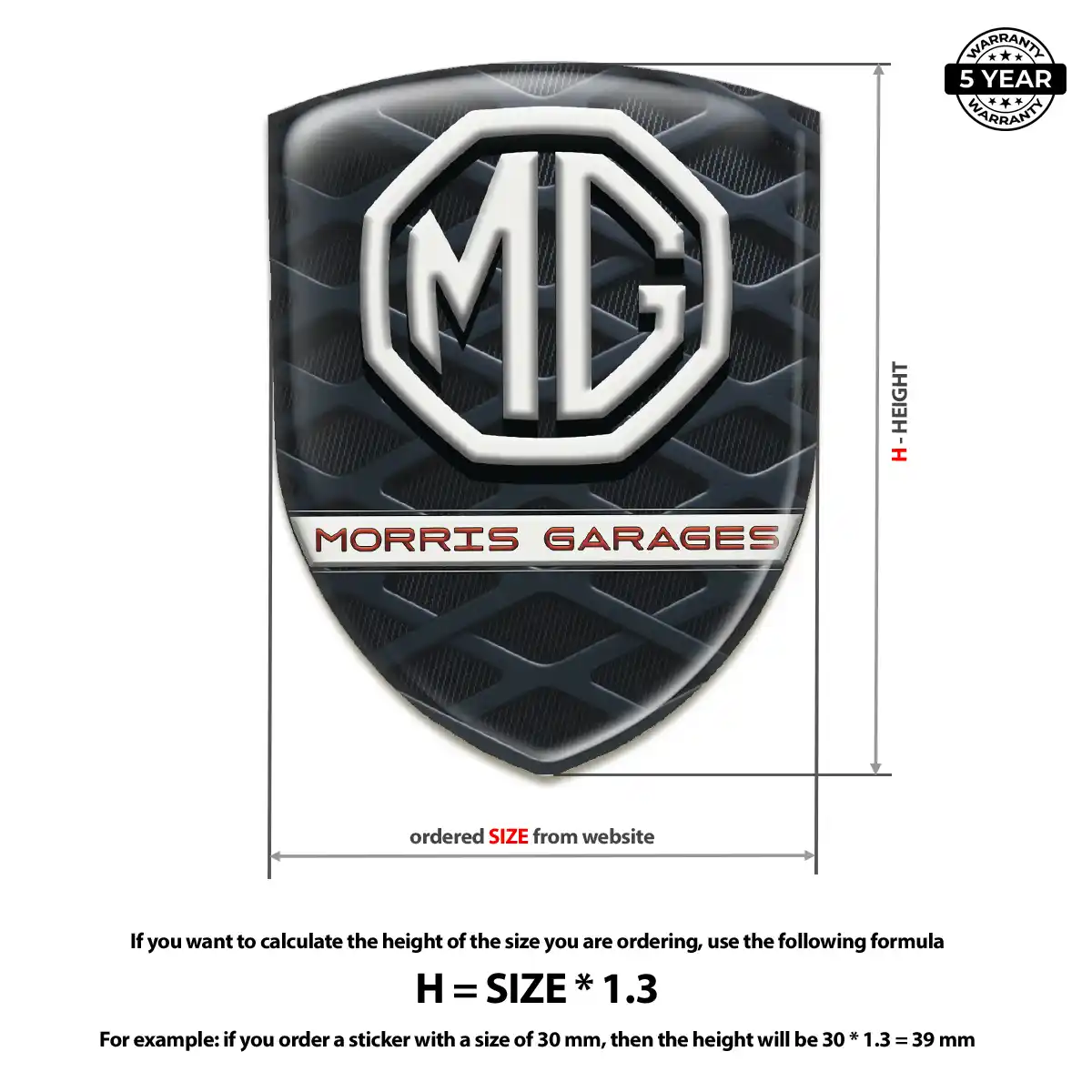 MG Emblem Badge Superior Craft