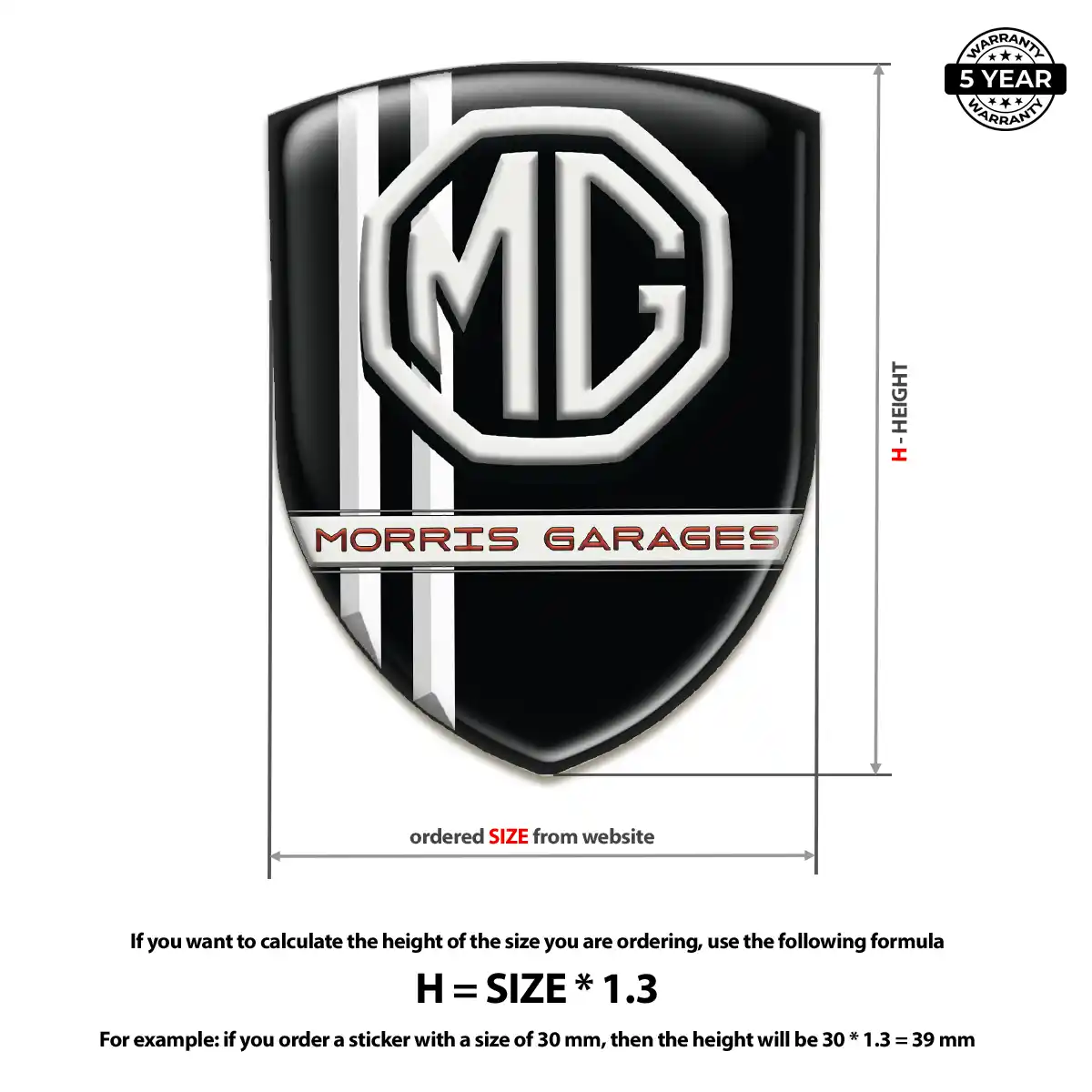 MG Emblem Cabin Style