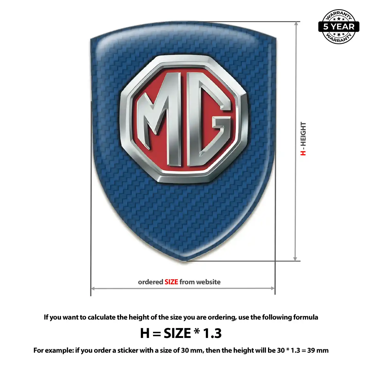 MG Emblem Crest Cabin Style