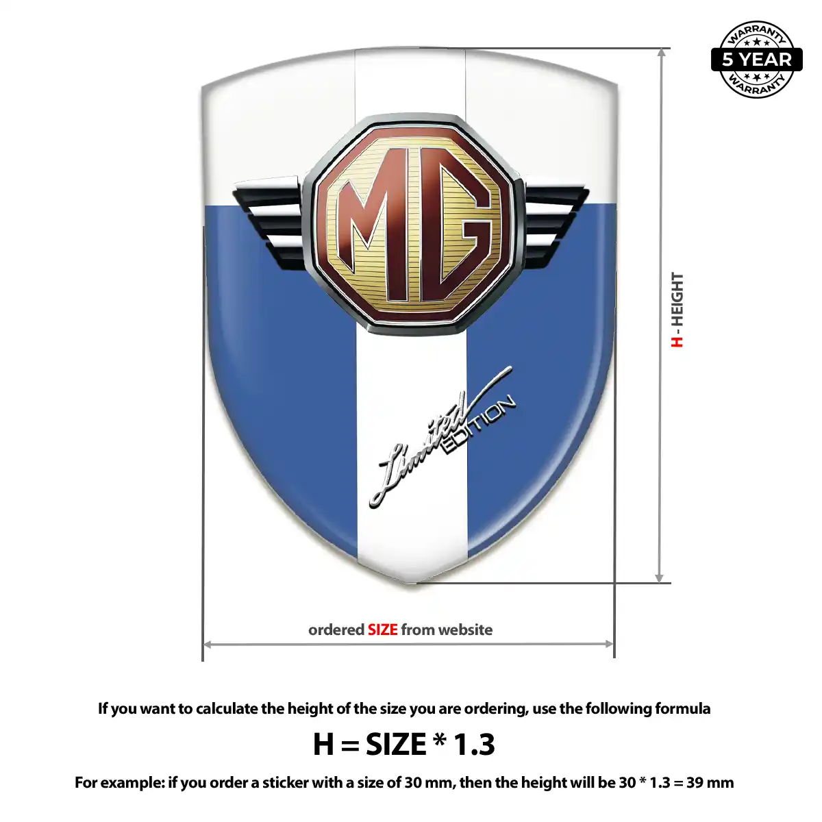 MG Emblem Crest Exterior Luxe