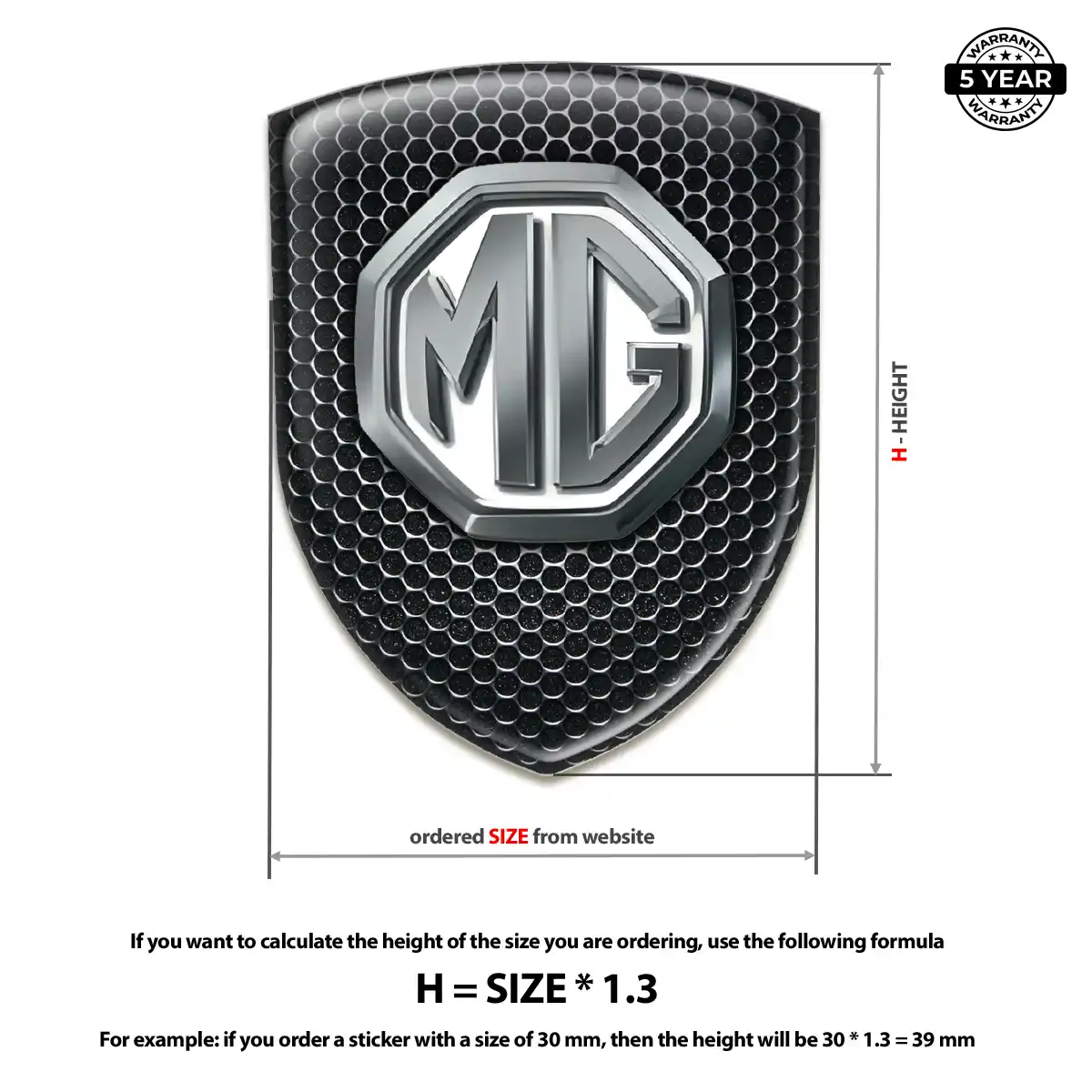 MG Emblem Crest Resin Elite