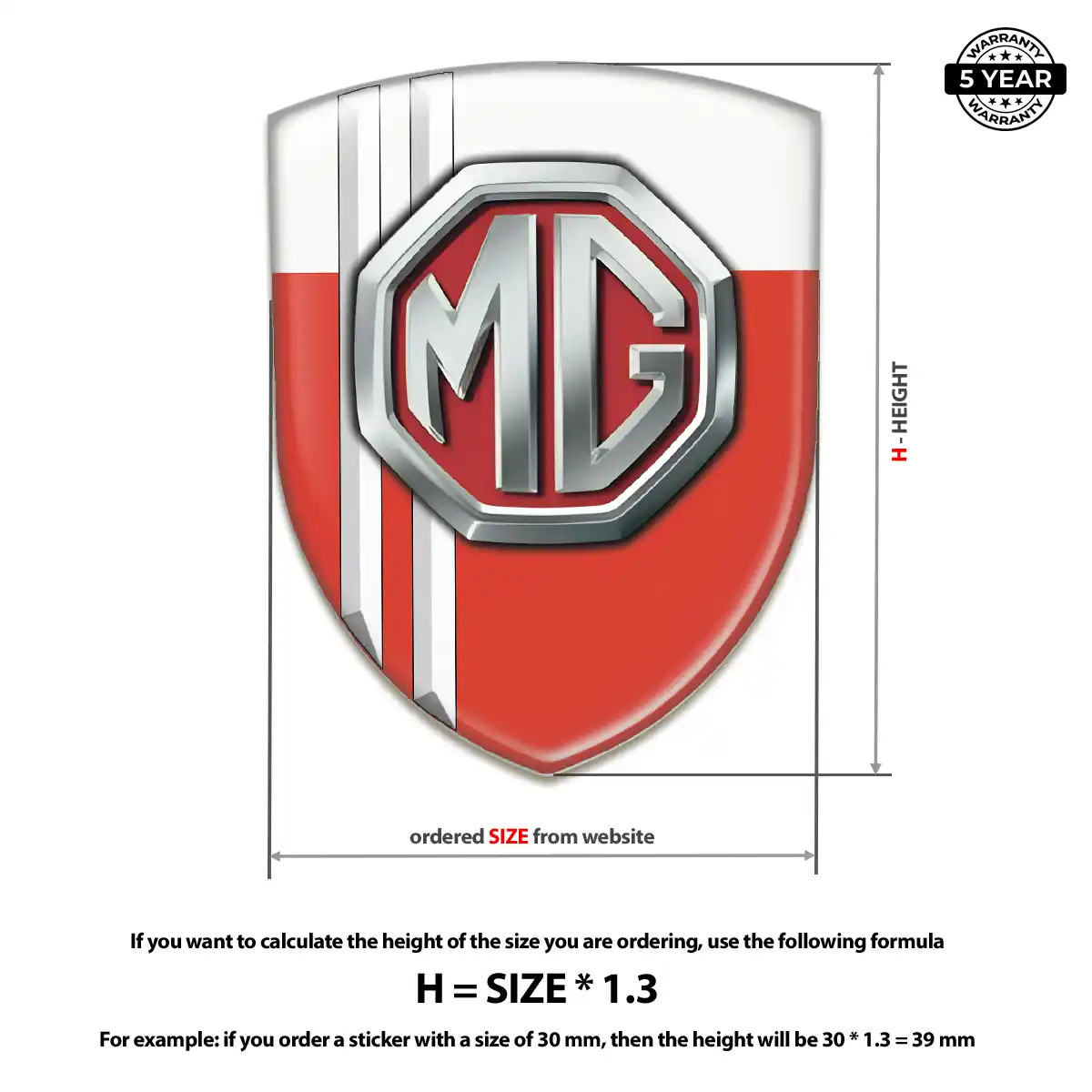 MG Emblem Crest Resin Luxe