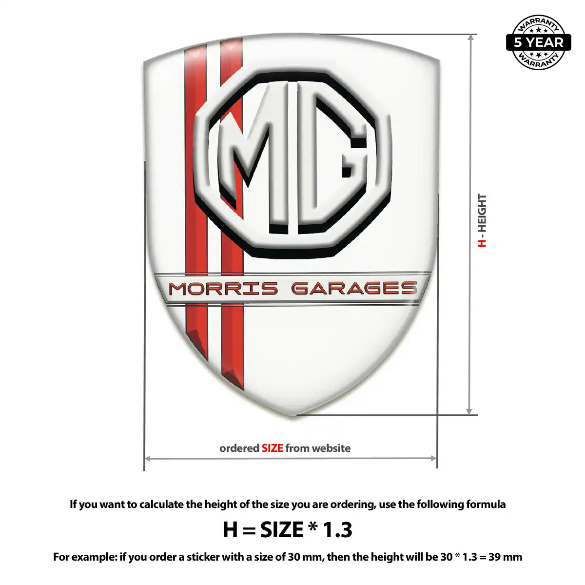 MG Emblem Crest Sleek Style