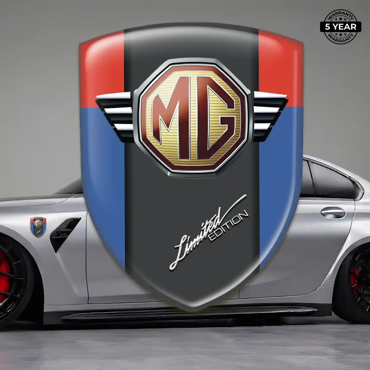 MG Emblem Domed Badge Interior Luxe