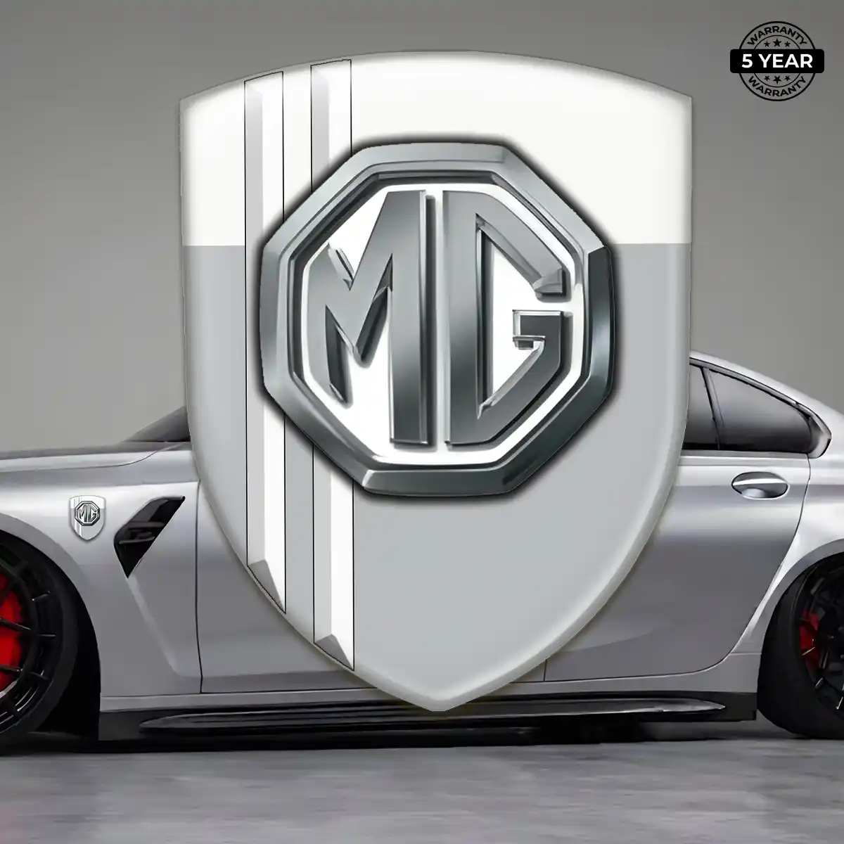 MG Emblem Domed Badge Refined Design