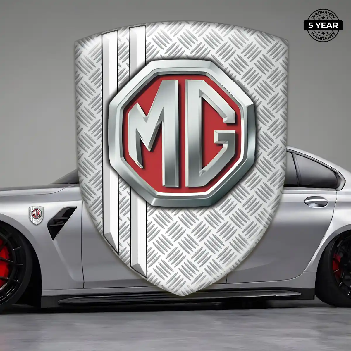 MG Emblem Domed Badge Sleek Style