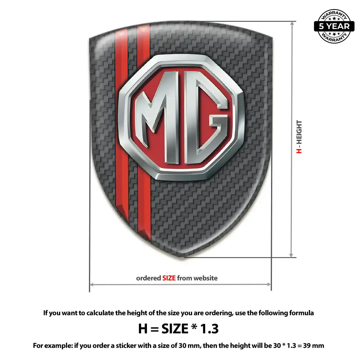 MG Emblem Elite Finish