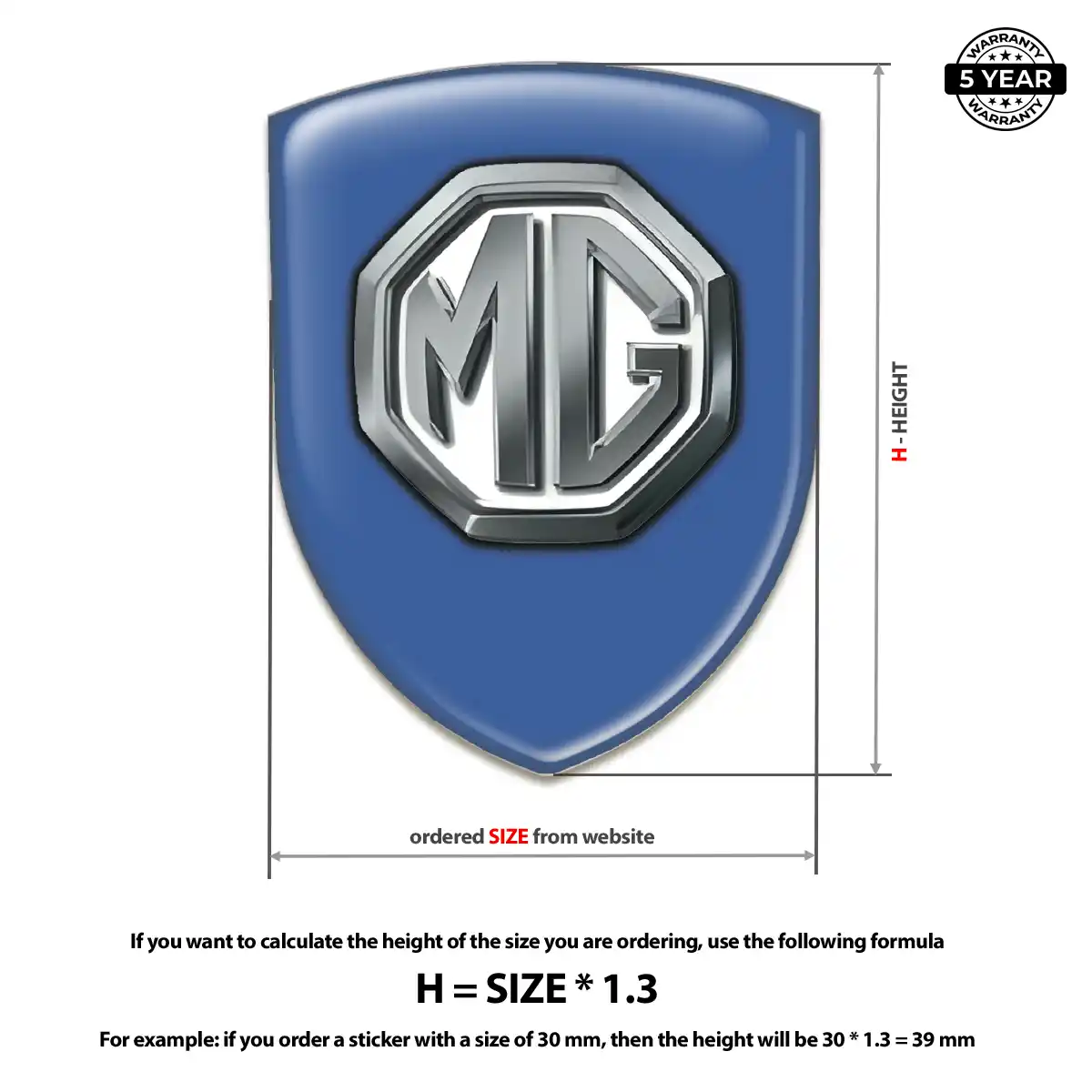 MG Emblem Logo Badge Elite Edition