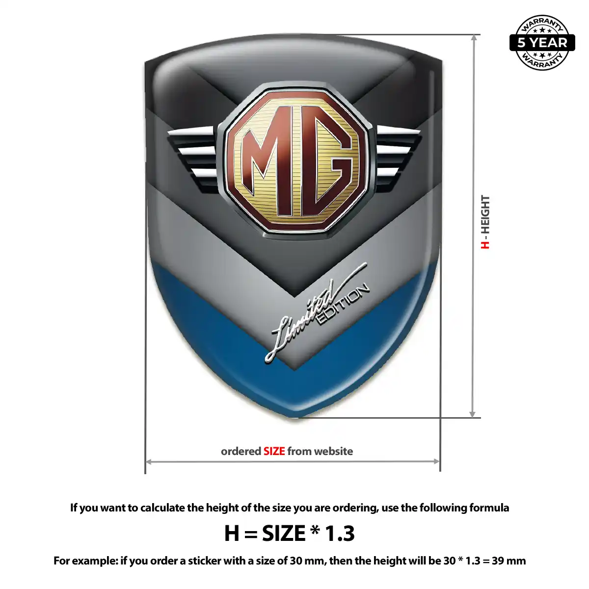 MG Emblem Logo Badge Exclusive Series