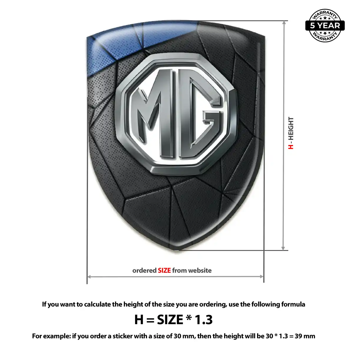 MG Emblem Logo Badge Noble Edition