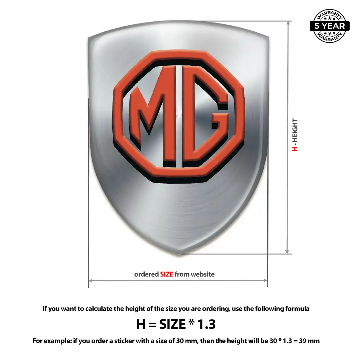 MG Emblem Logo Badge Superior Craft