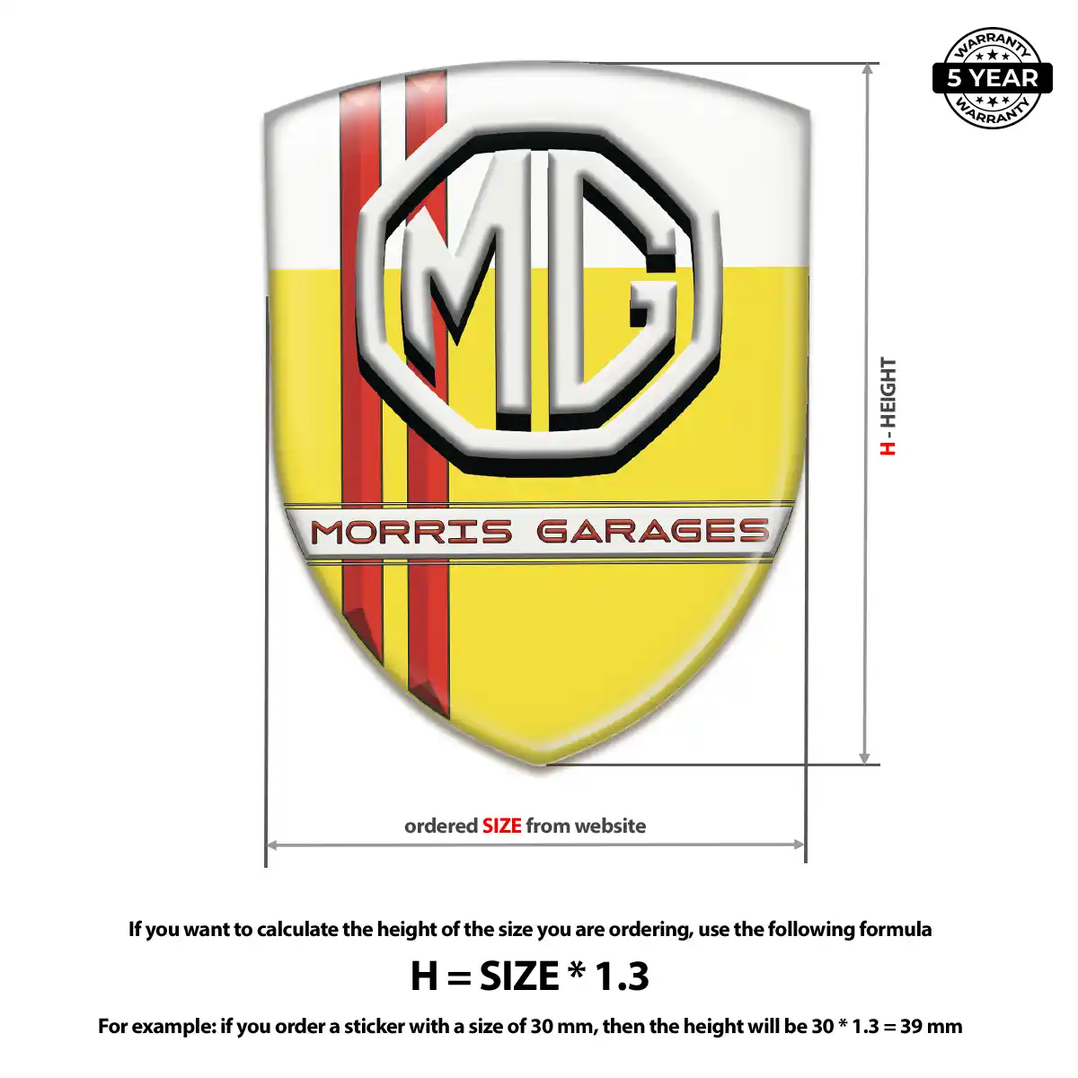 MG Emblem Logo Elite Finish