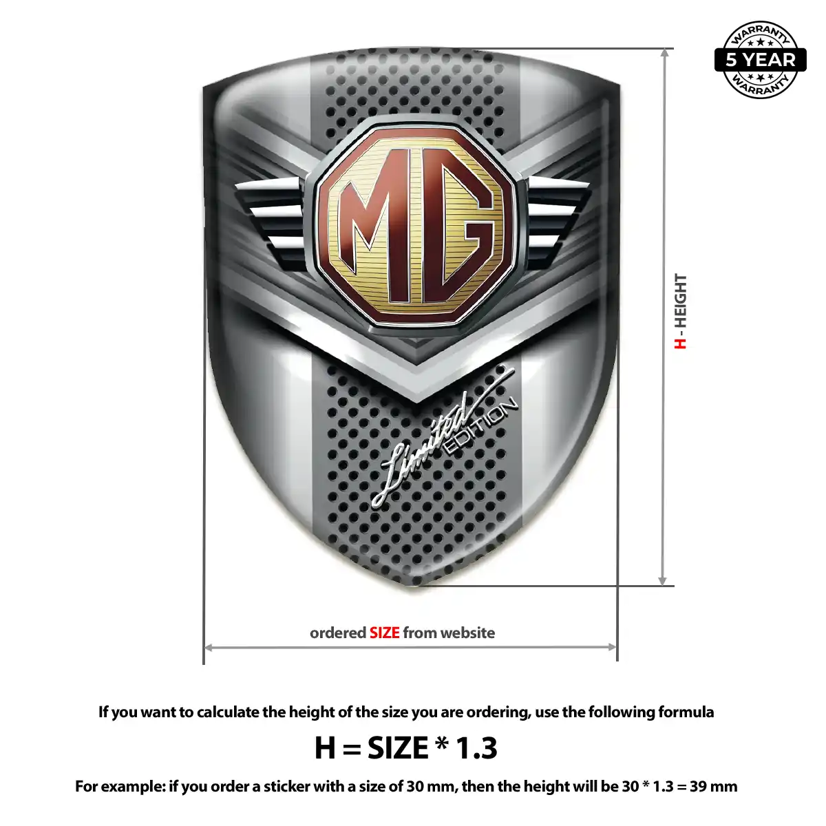 MG Emblem Logo Interior Elegance
