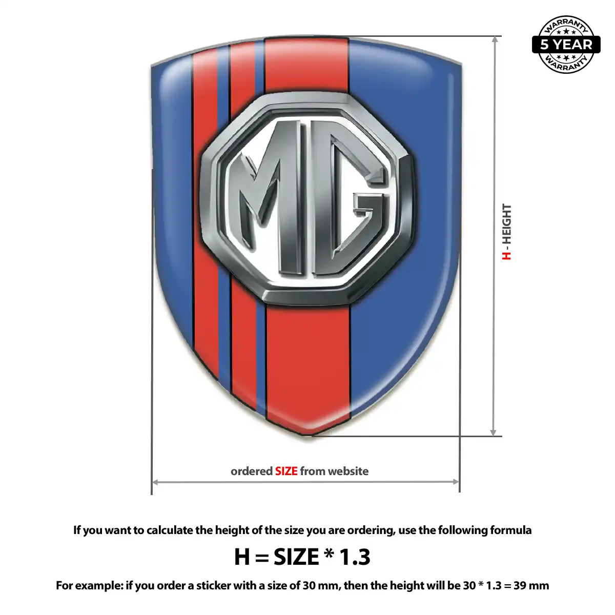 MG Emblem Logo Interior Luxe