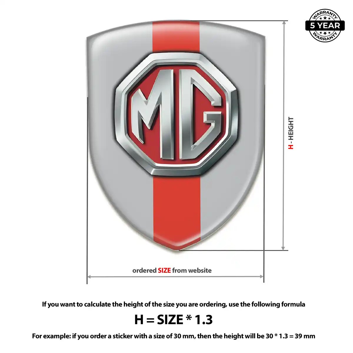 MG Emblem Logo Prime Quality
