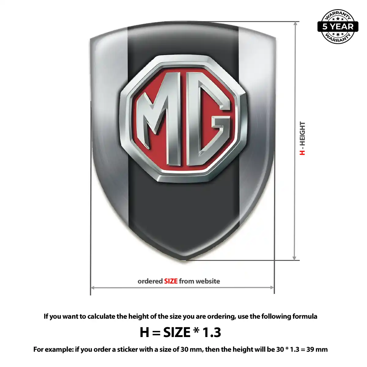 MG Emblem Logo Resin Luxe